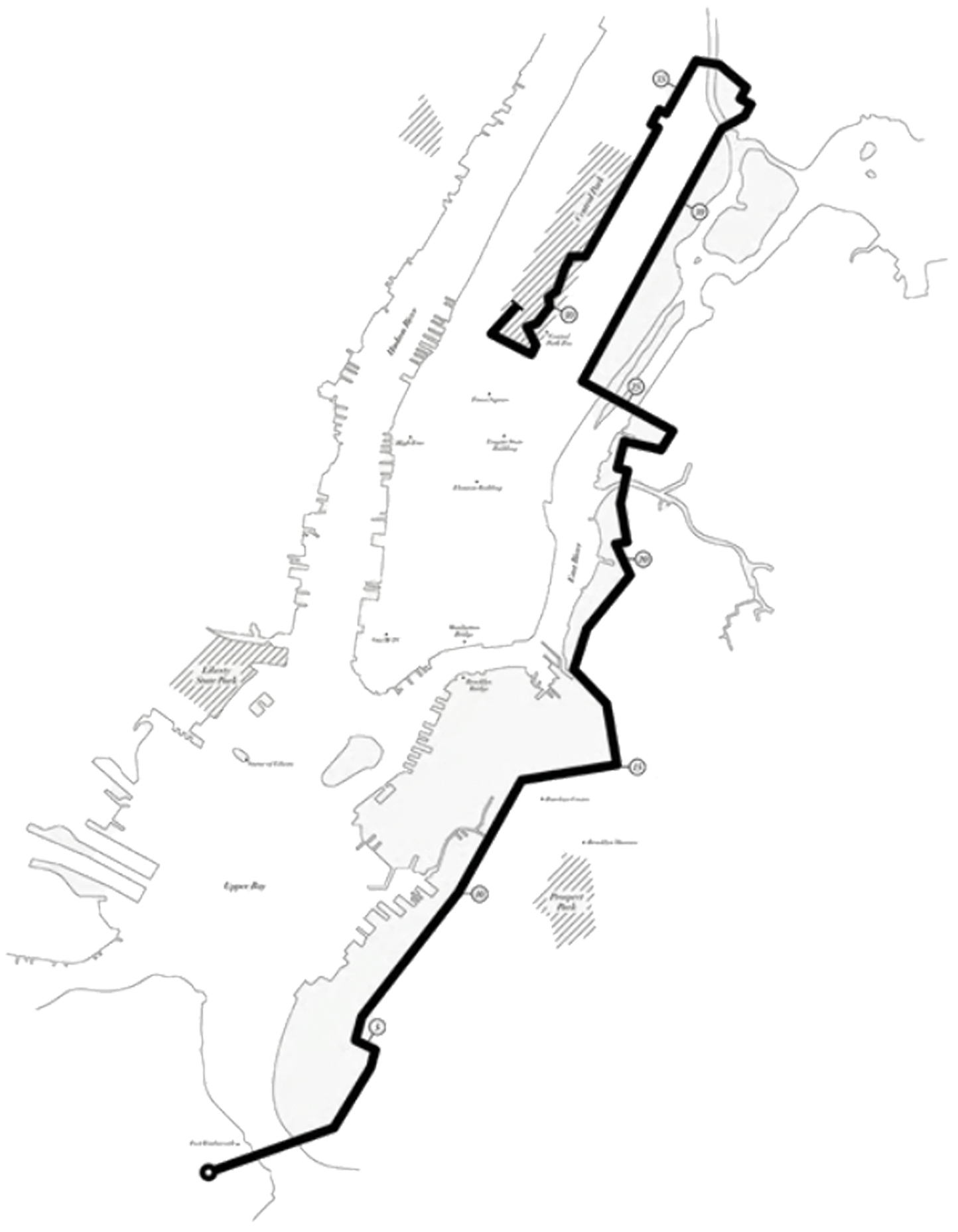 NY Marathon route